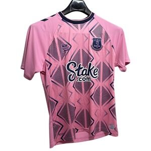 Hummel‎ Everton FC Pink Soccer Jersey Authentic Official Apparel Mens M